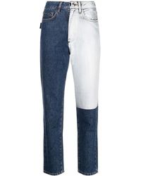 Philipp Plein - Two Tone Patch Jeans - Lyst