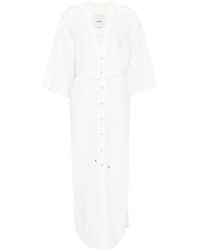 Nanushka - Striped Shirt Dress - Lyst