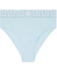 Versace - Slip Met Greca Tailleband - Lyst