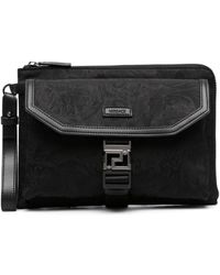 Versace - Patterned Jacquard Clutch Bag - Lyst