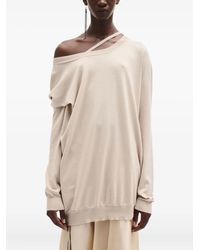 Ann Demeulemeester - Felpa Helle Con Spalle Scoperte - Lyst