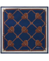 Mulberry - Heart Pockets Buckle-Print Scarf - Lyst