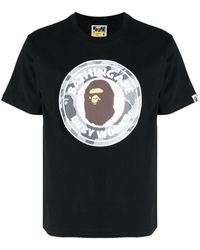 A Bathing Ape - Busy Works Logo-print Cotton T-shirt - Lyst