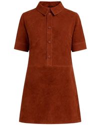 Yves Salomon - Double-Sided Buttoned Lambskin Mini Dress - Lyst