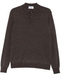 VELA SHOP - Long-Sleeve Knitted Polo Shirt - Lyst
