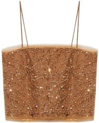 Munthe - Nannali Sequin-Embellished Bead-Embellished Top - Lyst