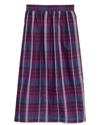 SPORT b. by agnès b. - Sheer Checked skirt - Lyst