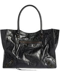Balenciaga - Le City Small Leather Tote Bag - Lyst