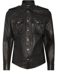 DSquared² - Leather Shirt - Lyst