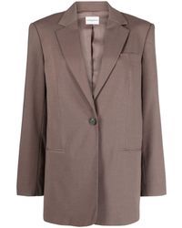 Claudie Pierlot - Notched-lapels Single-breasted Blazer - Lyst