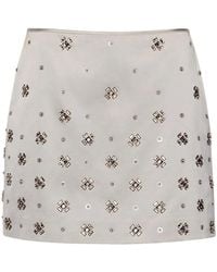 Veronica Beard - Olenna Embellished Mini Skirt - Lyst