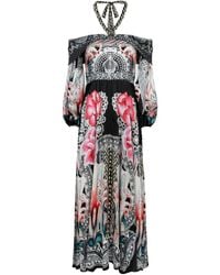 Temperley London - Cici Floral-Print Halter Midi Dress - Lyst