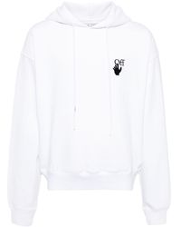 Off-White c/o Virgil Abloh - Hoodie en coton à imprimé graphique - Lyst