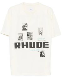 Rhude - Inspired Winter Rallye Graphic Tee For - Lyst