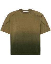 Dion Lee - Sunfade-effect Shoulder-pad T-shirt - Lyst