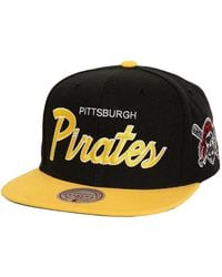 Mitchell & Ness - X Mlb Evergreen Script Pittsburgh Pirates Snapback Cap - Lyst