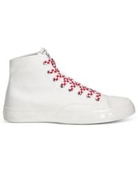 KENZO - Hoshi High-Top Check Sneakers - Lyst
