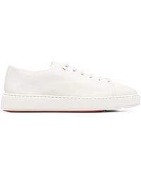 Santoni - Sneakers Con Logo Goffrato - Lyst