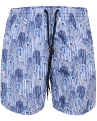 Drumohr - Drawstring Slub-Texture Shorts - Lyst