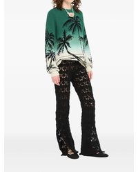 Alanui - Wave Bloom Pullover Mit Palmen - Lyst