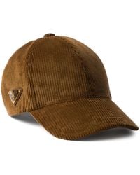 Prada - Corduroy Six-Panel Baseball Cap - Lyst