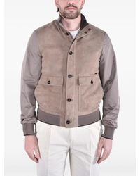 Moorer - Kant-Kmu Suede Bomber Jacket - Lyst