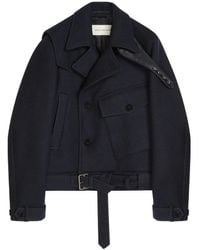 Dries Van Noten - Doppelreihiger Mantel Mit Gürtel - Lyst