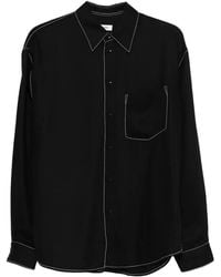 Sandro - Contrast-Stitching Shirt - Lyst