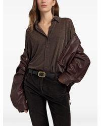 Momoní - Pitanga Bis Lurex-Jersey Shirt - Lyst