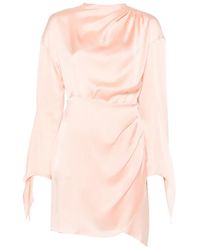 Semicouture - Long-Sleeve Mini Dress - Lyst