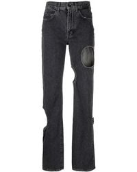 Off-White c/o Virgil Abloh - Meteor Straight-leg Jeans - Lyst