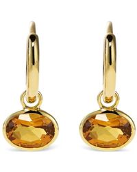 BY PARIAH - 14Ct Orbit Citrine Hoop Earrings - Lyst
