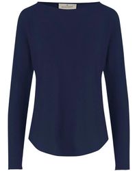 Bruno Manetti - Top Con Dobladillo Redondeado - Lyst