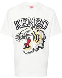 KENZO - T-shirt Tiger Varsity en coton - Lyst