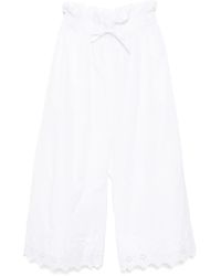 Simone Rocha - Cropped-Hose mit gerüschtem Bund - Lyst