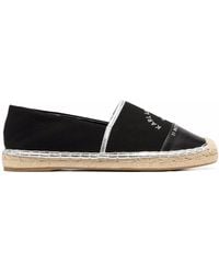 Karl Lagerfeld - Embroidered-Logo Espadrille Shoes - Lyst