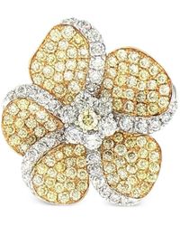 HYT Jewelry - Diamond Flower Ring - Lyst