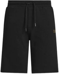 KARL LAGERFELD - Drawstring Logo-Patch Shorts - Lyst
