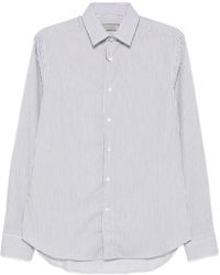 Canali - Striped Long-Sleeve Shirt - Lyst