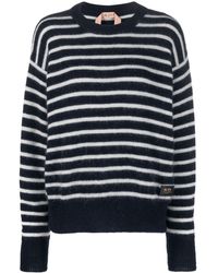 N°21 - Logo-patch Striped Sweatshirt - Lyst