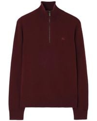 Burberry - Kaschmirpullover Mit Kurzem Reißverschluss - Lyst