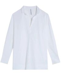 Liviana Conti - V-Neck Long-Sleeve Blouse - Lyst