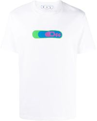 Off-White c/o Virgil Abloh - Weed Hands Off Logo-Print T-Shirt - Lyst