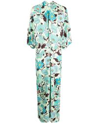 Stella McCartney - Kleid mit Garten-Print - Lyst
