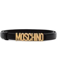 black and gold moschino belt