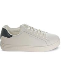 ARMANI EXCHANGE - Logo-Embossed Low-Top Sneakers - Lyst
