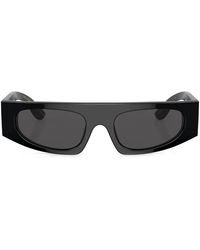 Dolce & Gabbana - Logo-Plaque Rectangular-Frame Sunglasses - Lyst