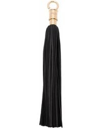 Balmain - La Clef Tassel-Detail Leather Keyring - Lyst