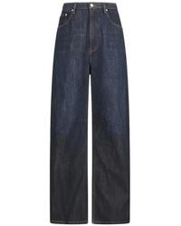 MM6 by Maison Margiela - Wide-Leg Denim Jeans - Lyst