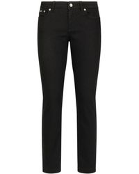 Dolce & Gabbana - Low-rise Cotton-blend Skinny Jeans - Lyst